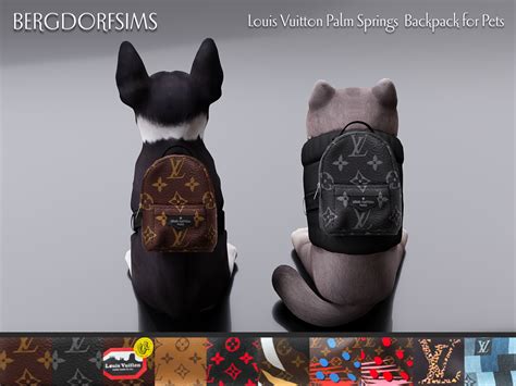 dog louis vuitton backpack